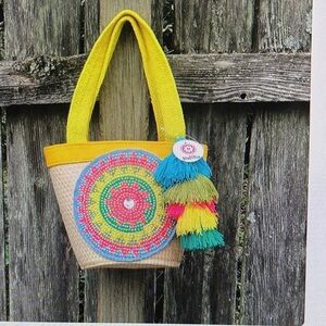 Wayuu Bucket Bag with Tassels